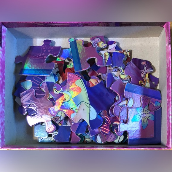 3 Disney Princess Puzzles: 100 pc Double-sided Ariel/Ursula & 2 More 48 pc - Picture 11 of 12